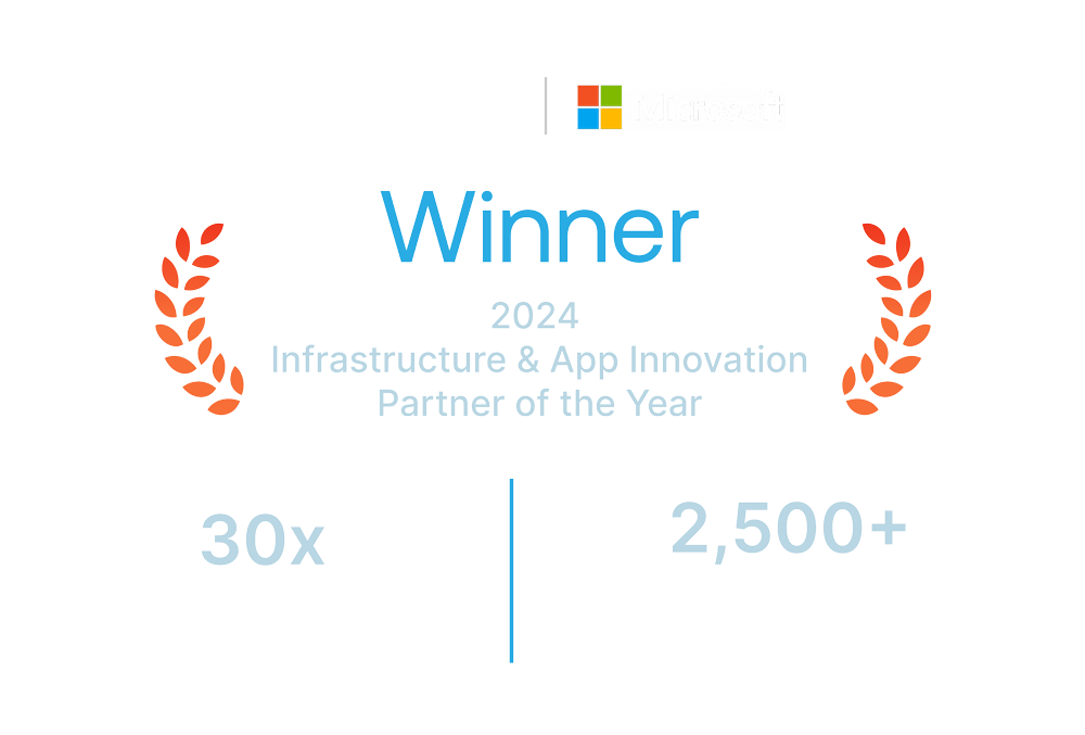 Winner - 2024 Microsoft Infrastructure & App Innovation partner of the year